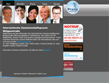 Tablet Screenshot of praxis-muelgaustrasse.de